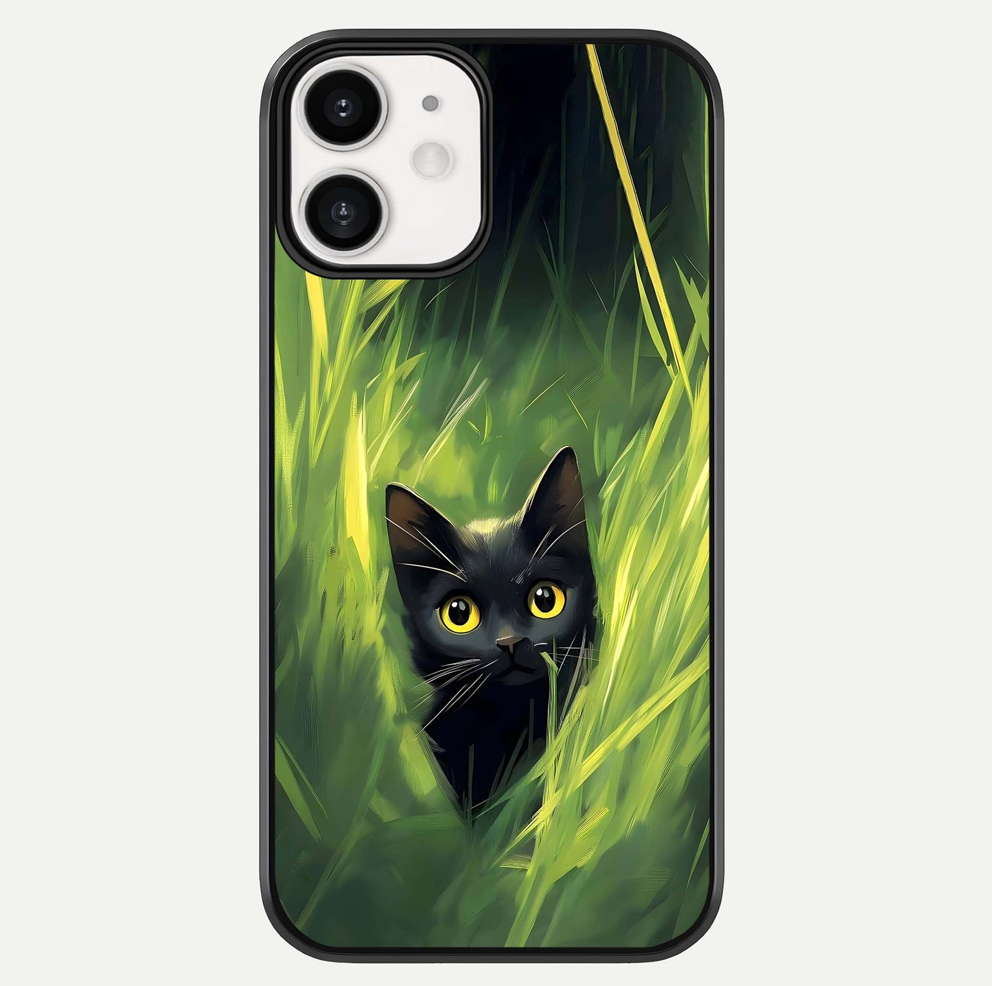 Hidden Cat Whisper Glass Case For iphone-12 by Custom World