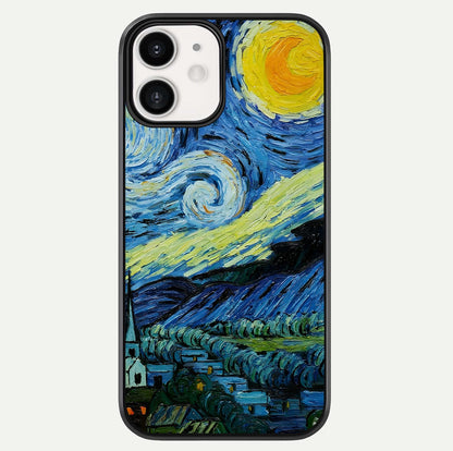 Inspired Van Gogh Art Glass Case For iphone-12 by Custom World