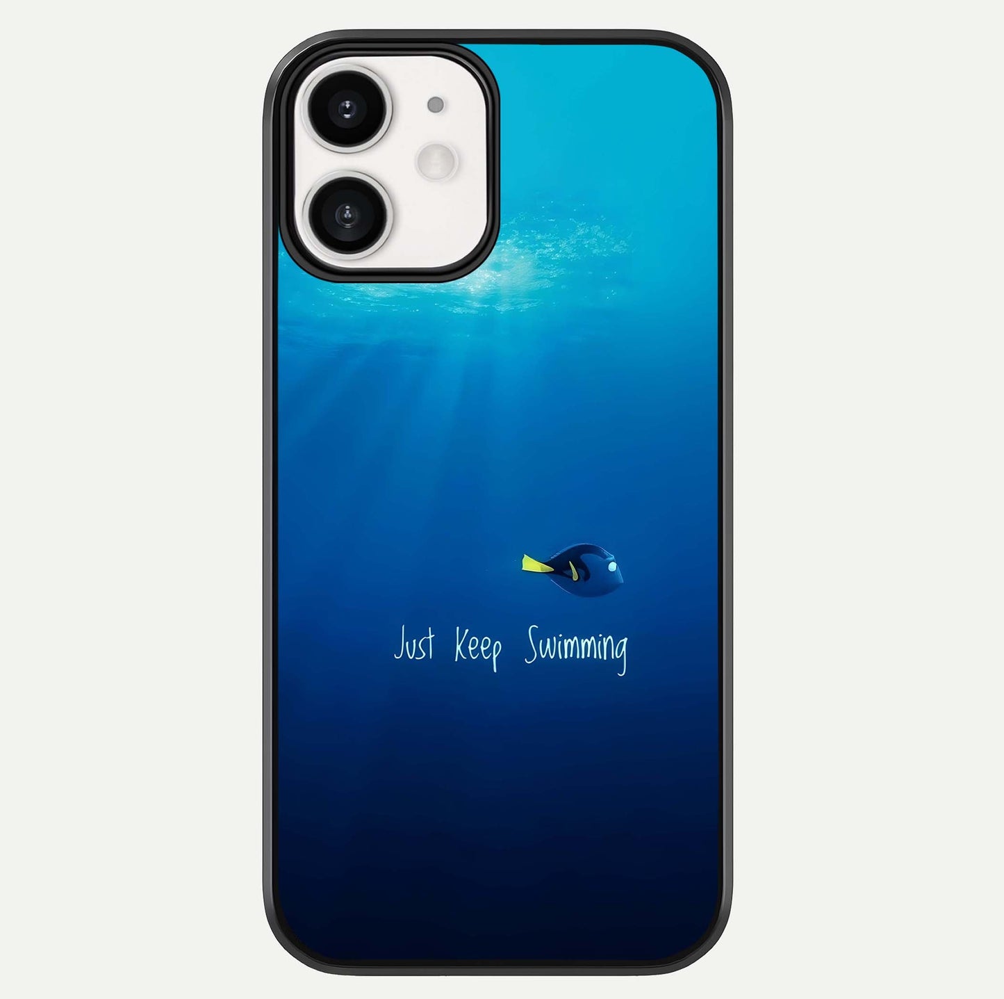 Just Keep Swimming Glass Case For iphone-12 by Custom World