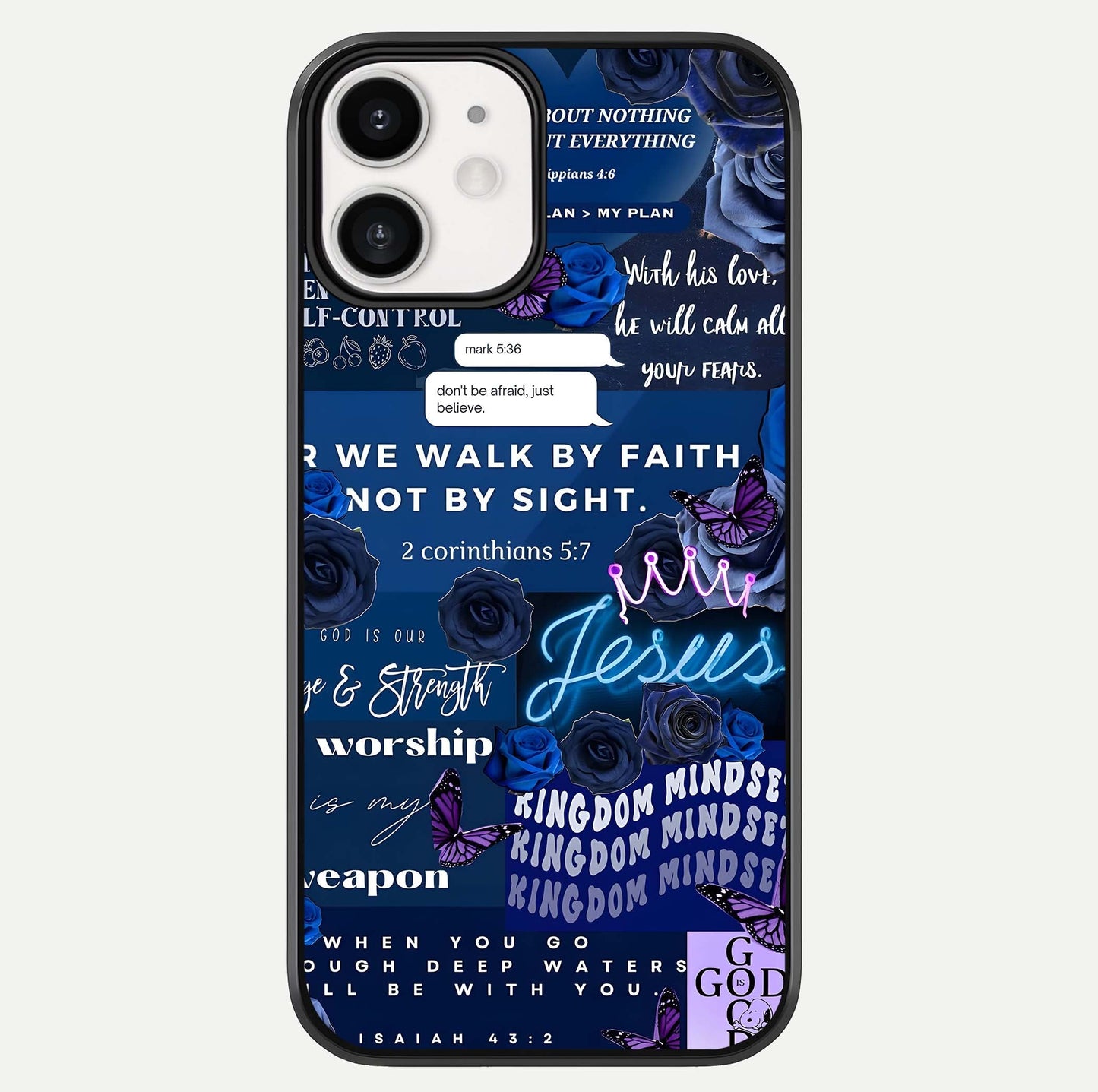 Kingdom Faith Glow Glass Case For iphone-12 by Custom World