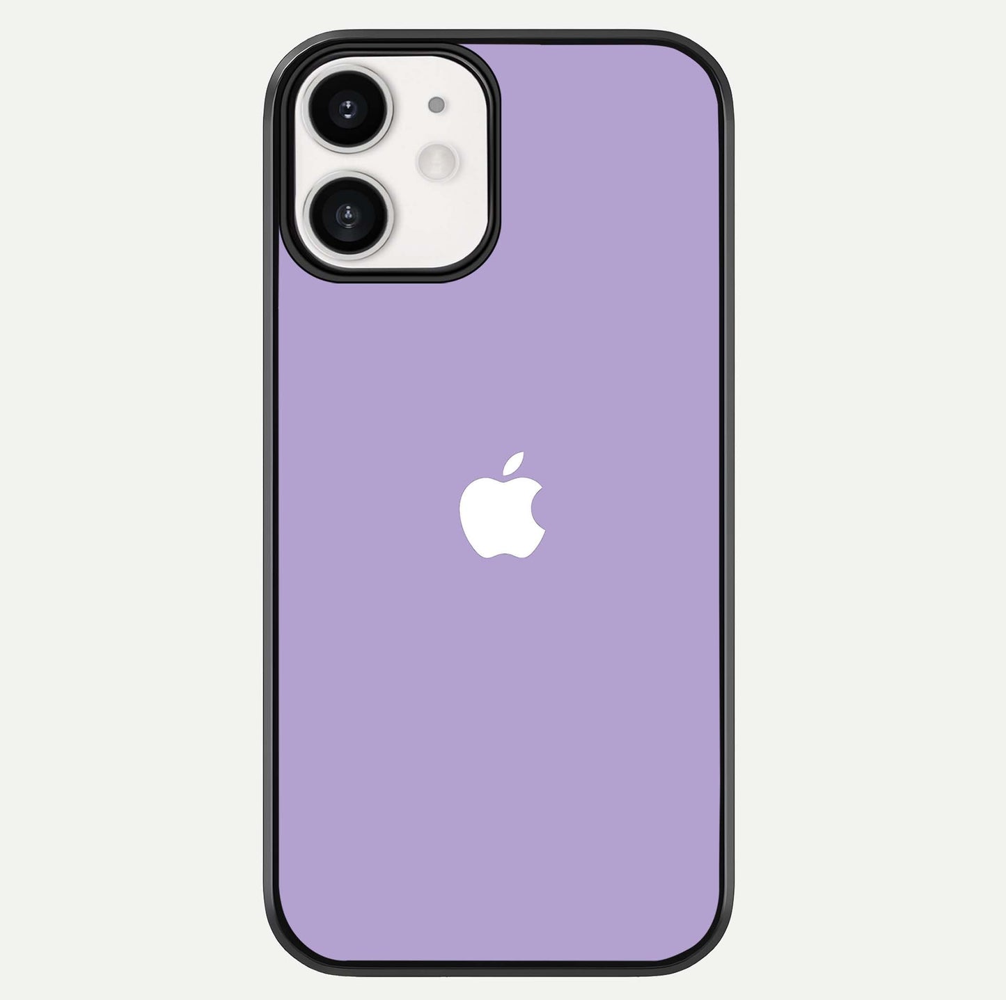 Lavender Soft Minimal Glass Case For iPhone 12 Mini by Custom World