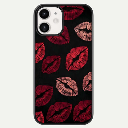 Midnight Kiss Love Glass Case For iphone-12 by Custom World
