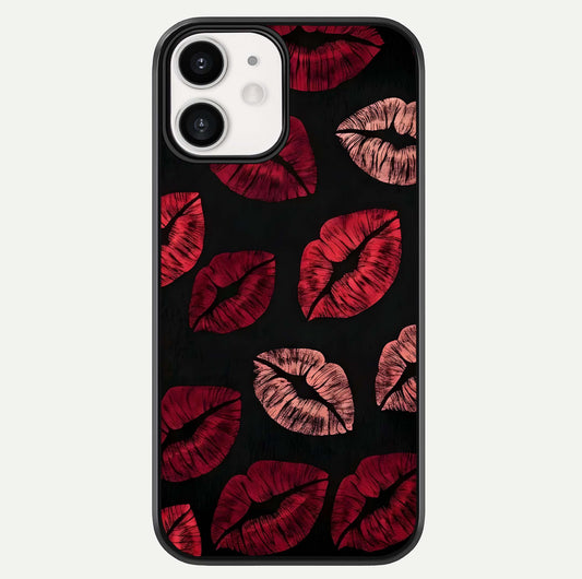 Midnight Kiss Love Glass Case For iphone-12 by Custom World