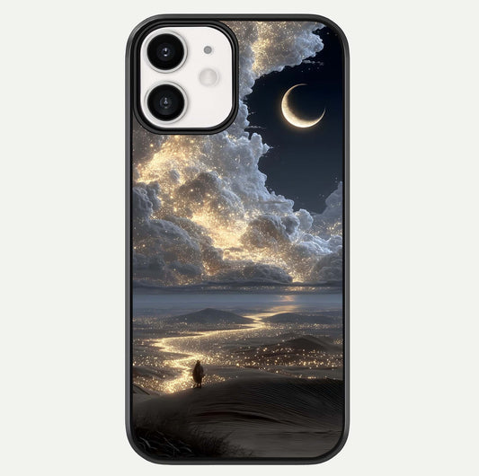 Moonlight Spark Path Glass Case For iphone-12 by Custom World