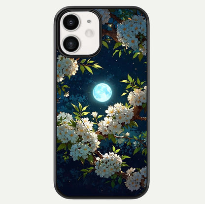Moonlit Blossom Dream Glass Case For iphone-12 by Custom World