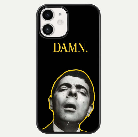 Mr Bean Damn Glass Case For iphone-12 by Custom World
