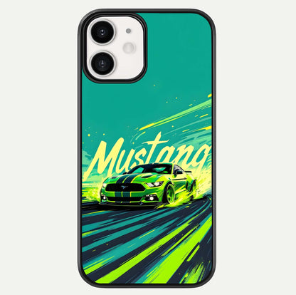 Mustang Bang Glass Case For iphone-12 by Custom World