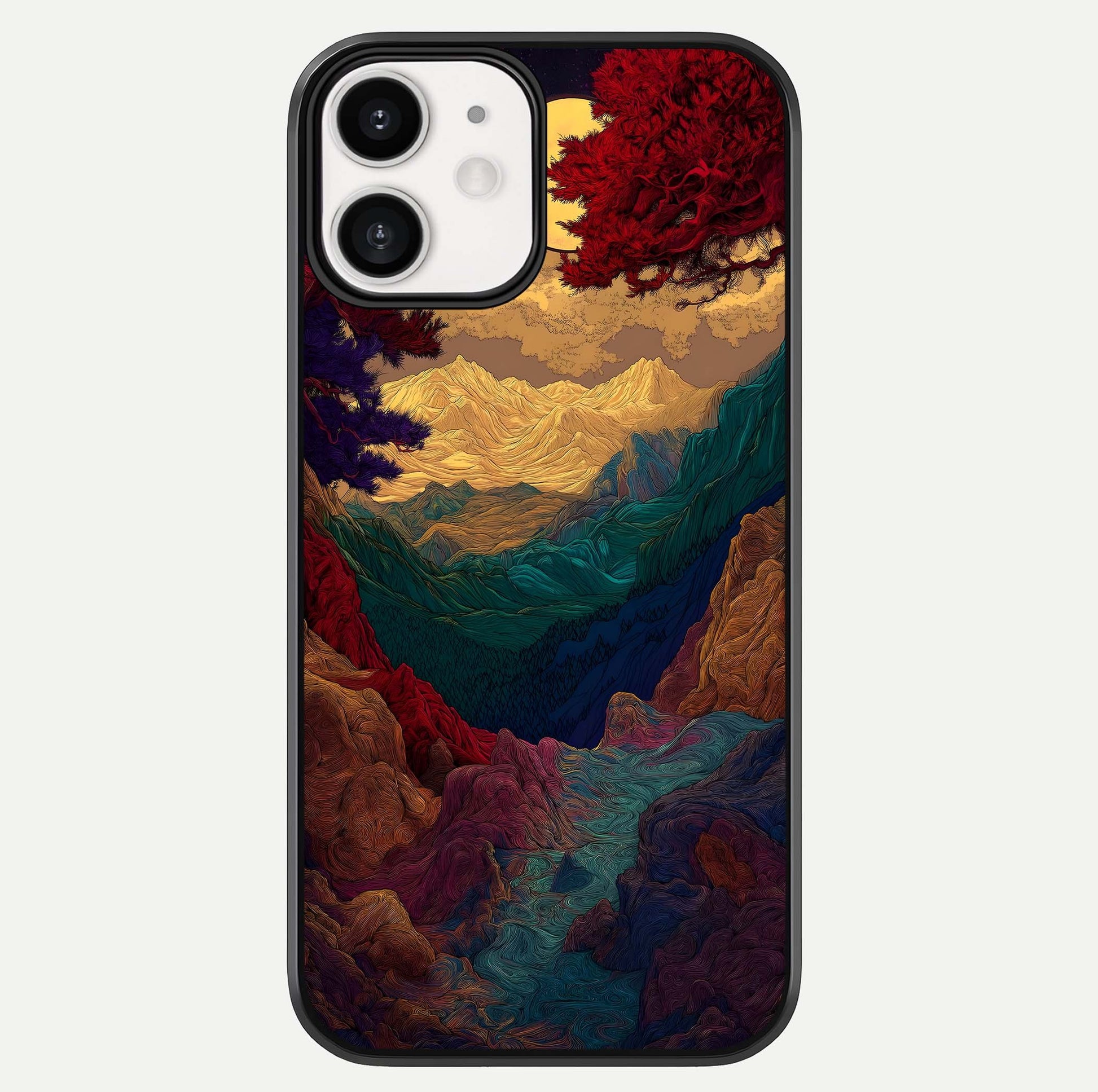 Mystic Valley Light Glass Case For iphone-12 by Custom World