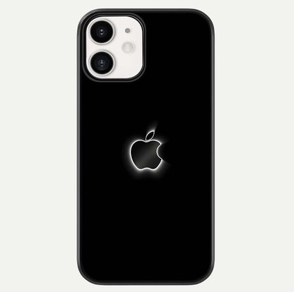 Neon Apple Glow Glass Case For iphone-12 by Custom World
