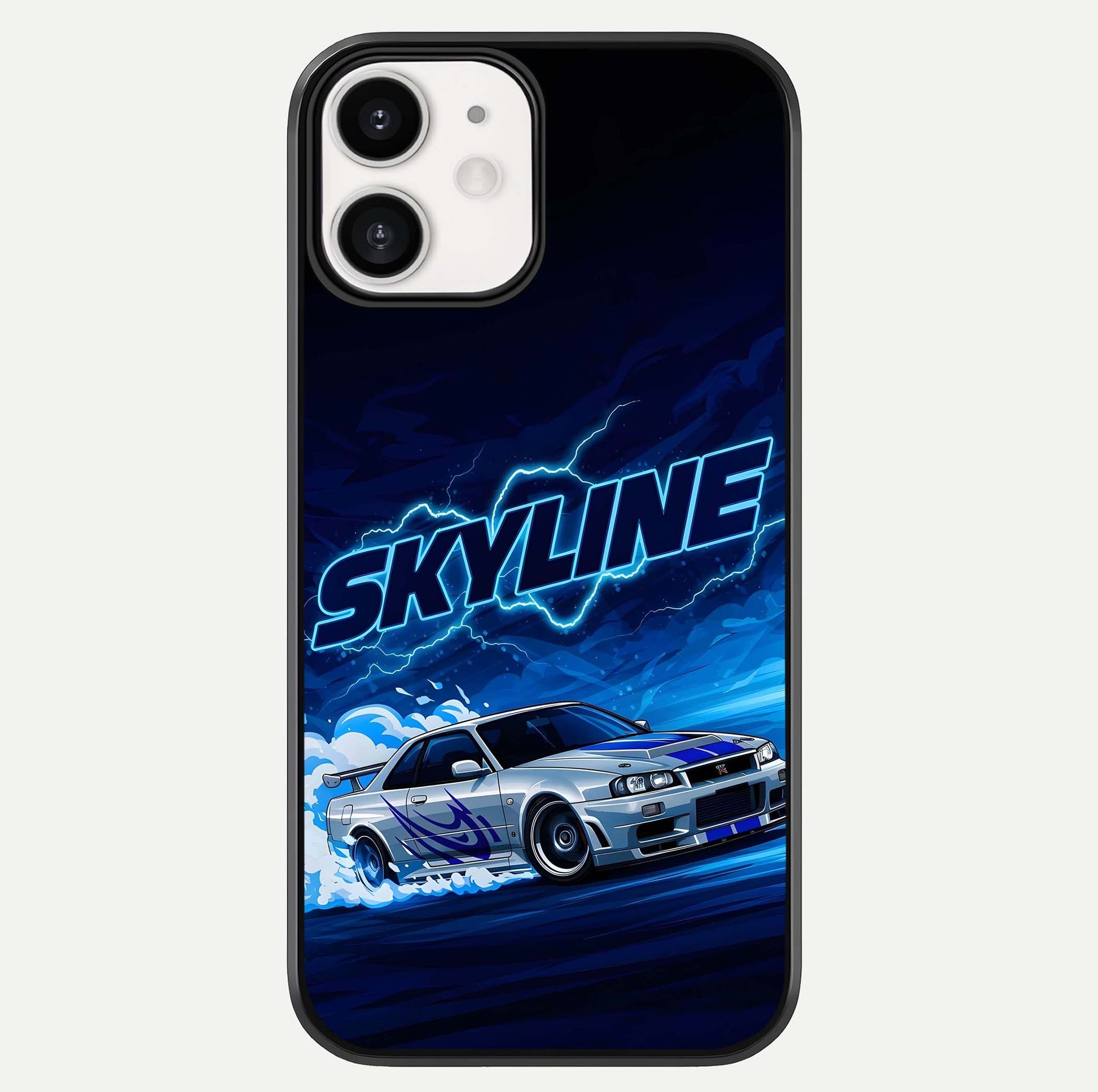 Neon Drift Beast Glass Case For iphone-12 by Custom World