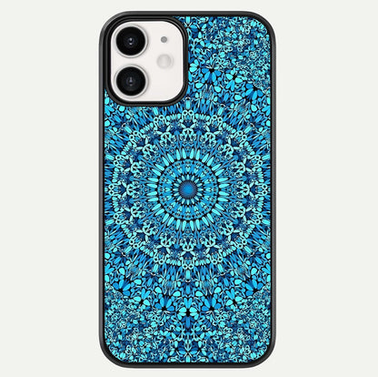 Ocean Bloom Mandala Glass Case For iphone-12 by Custom World