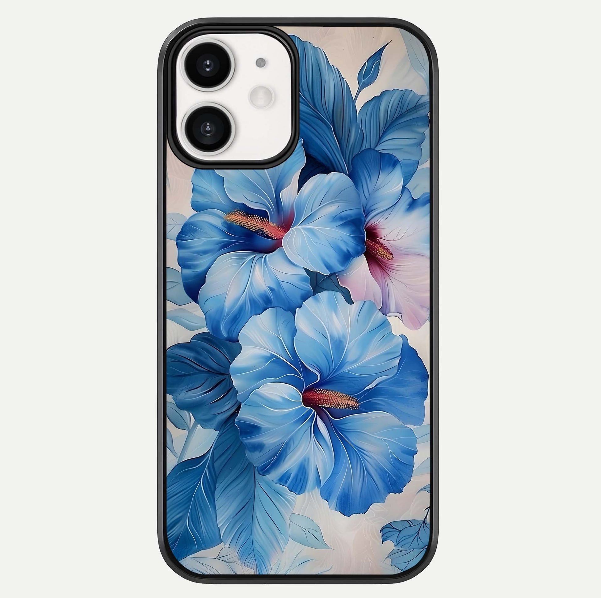 Ocean Hibiscus Grace Glass Case For iphone-12 by Custom World