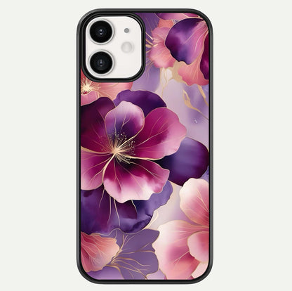 Pink Bouquet Florals Glass Case For iphone-12 by Custom World