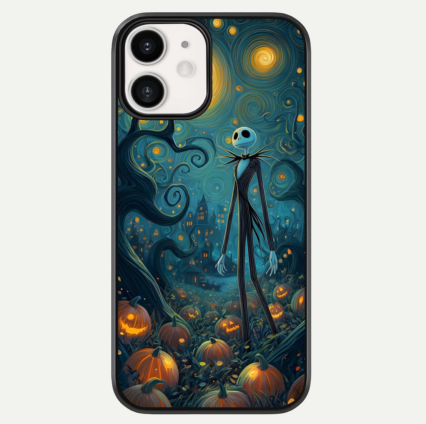 Pumpkin Moonlight Tale Glass Case For iphone-12 by Custom World