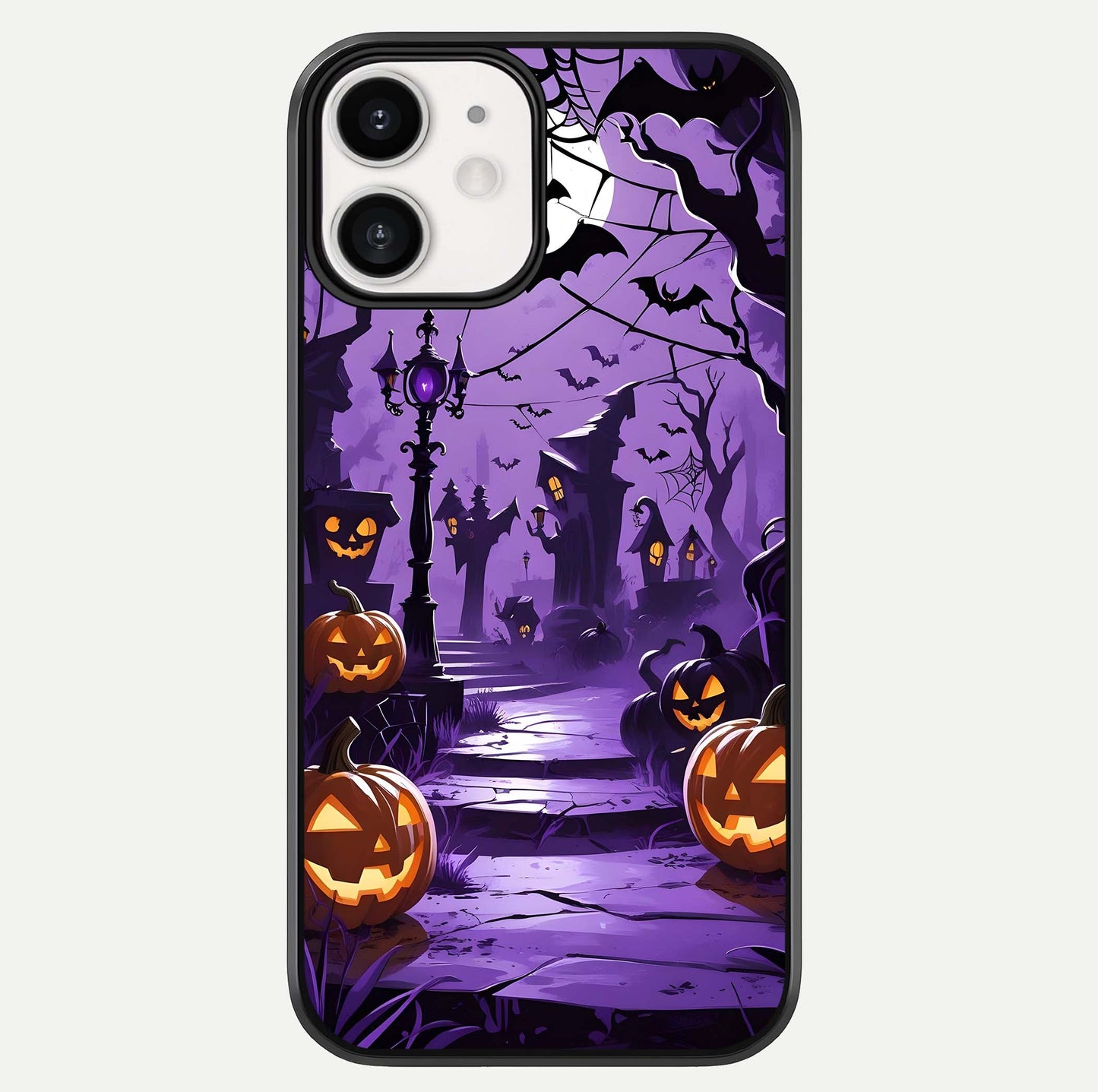 Pumpkin Patch Halloween Glass Case For iphone-12 by Custom World