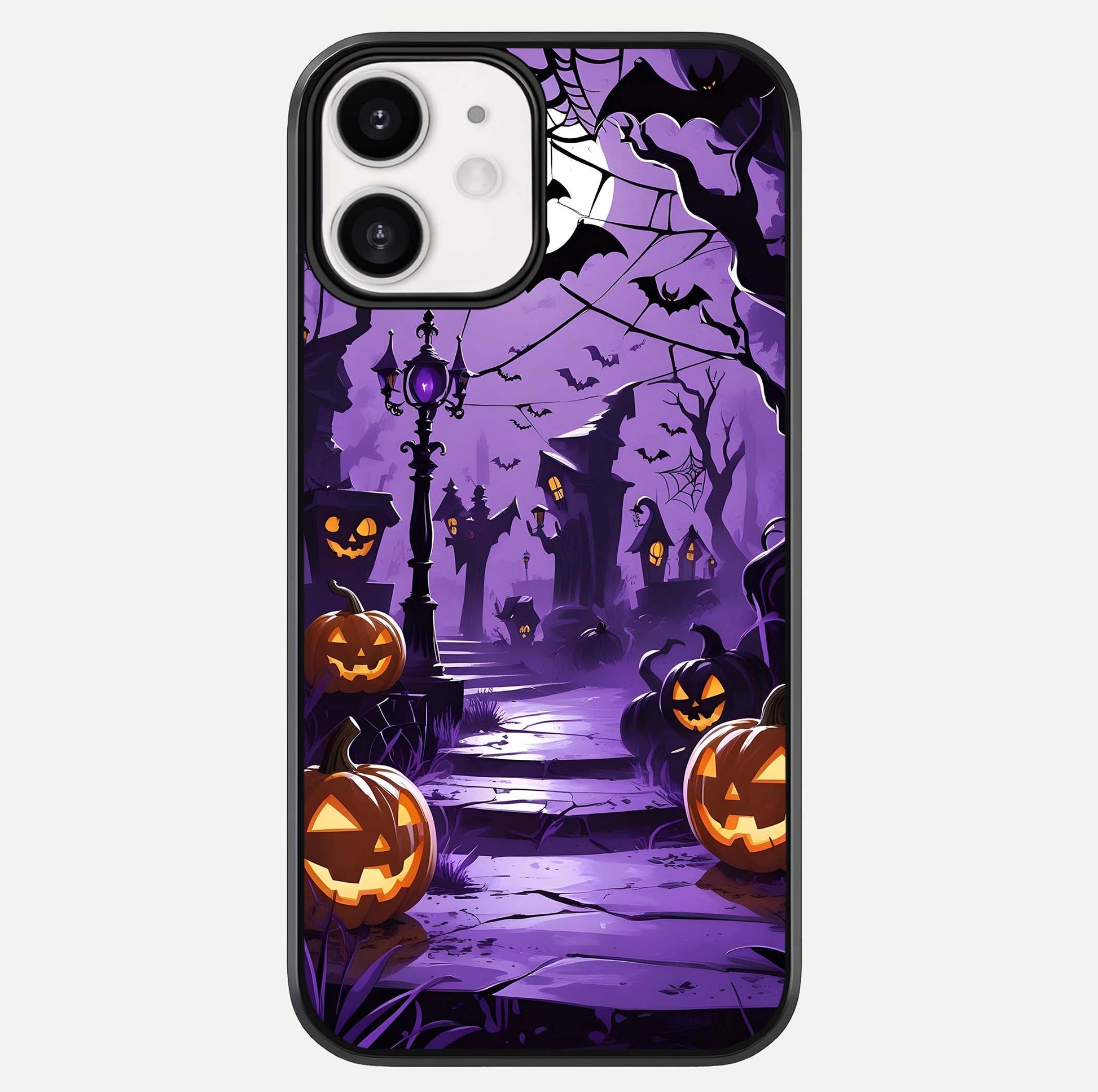 Pumpkin Patch Halloween Glass Case For iphone-12 by Custom World
