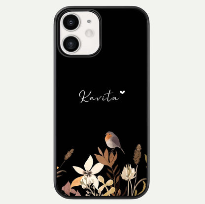 Quiet Garden Tune Custom Name Glass Case For iphone-12 by Custom World