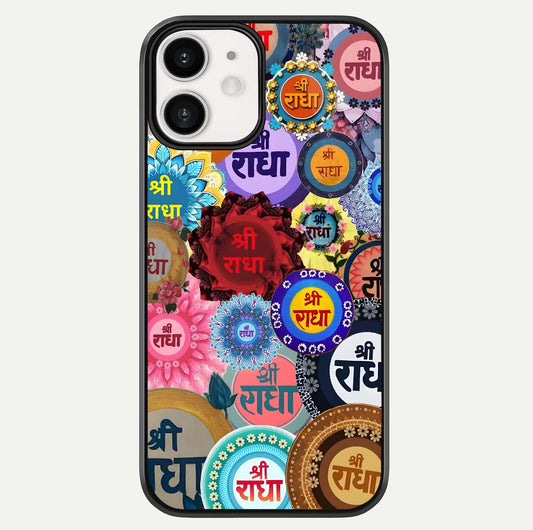 Radha Divine Bloom Glass Case For iphone-12 by Custom World