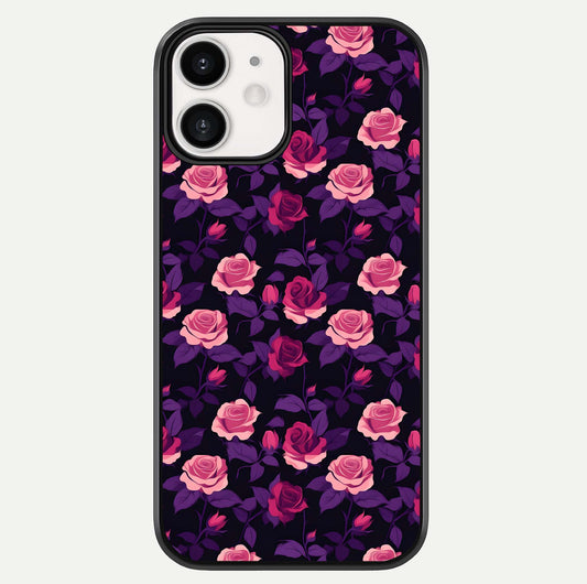 Rose Garden Twilight Glass Case For iphone-12 by Custom World
