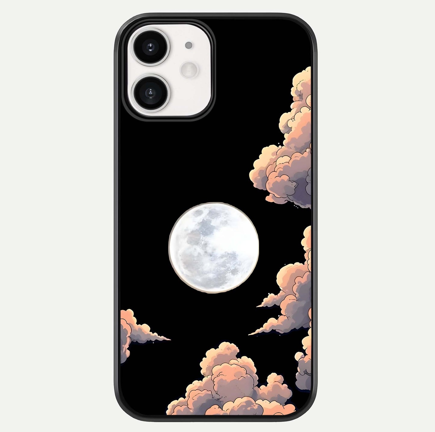 Shade Cloud Moon Glass Case For iphone-12 by Custom World