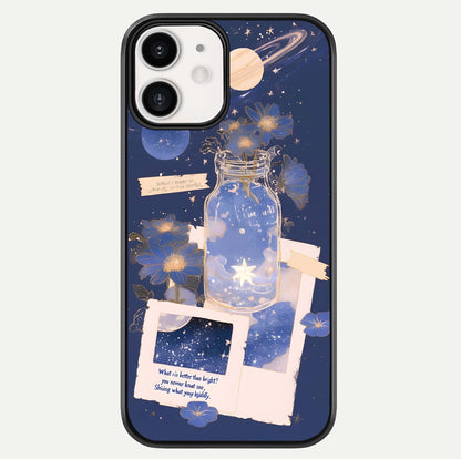 Starlit Cosmic Jar Glass Case For iphone-12 by Custom World