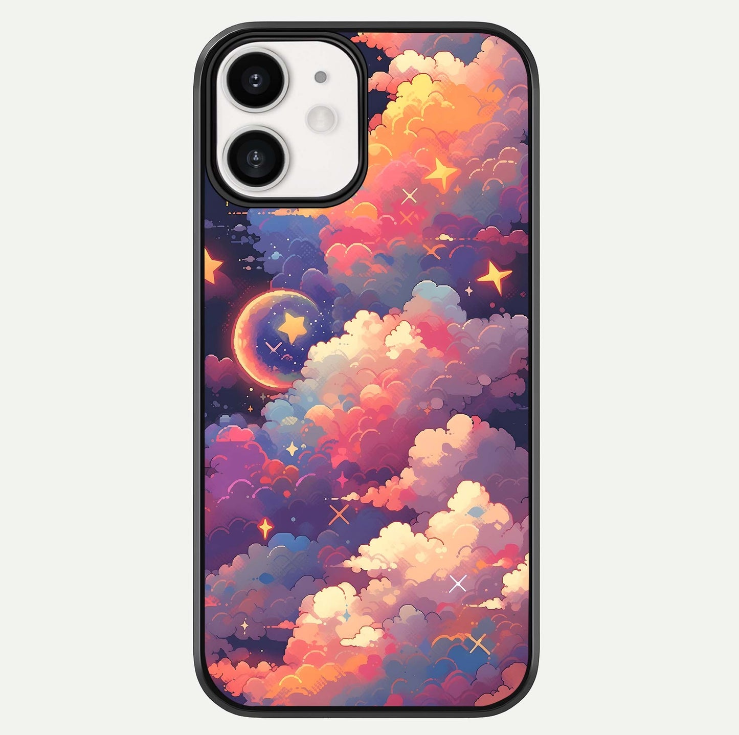 Starlit Dream Clouds Glass Case For iphone-12 by Custom World