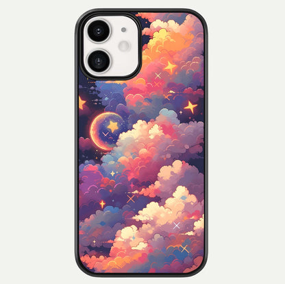 Starlit Dream Clouds Glass Case For iphone-12 by Custom World