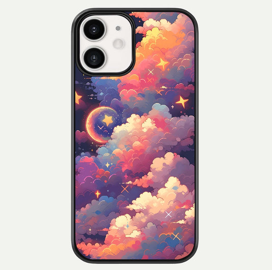 Starlit Dream Clouds Glass Case For iphone-12 by Custom World