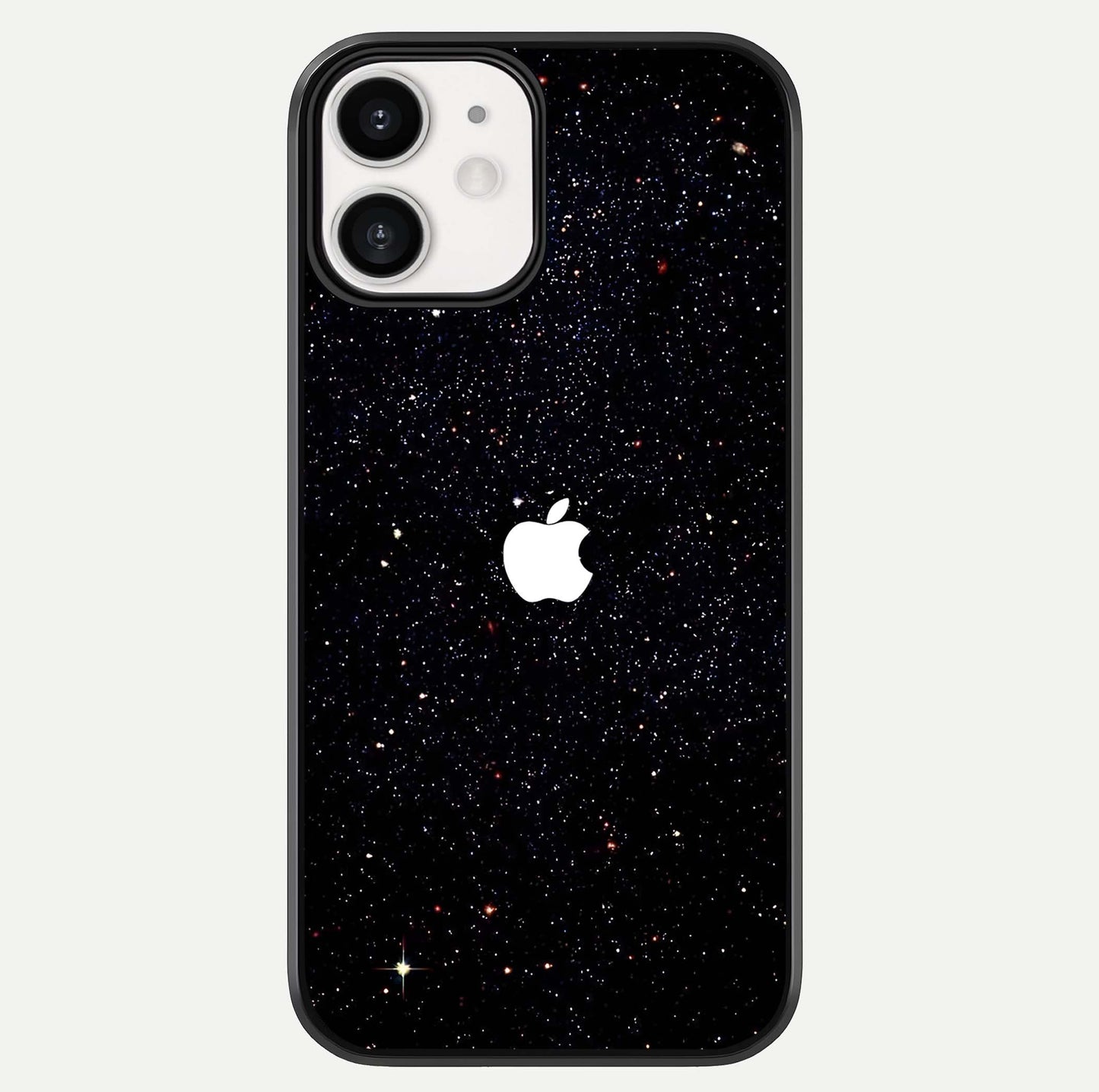 Starry Apple Galaxy Glass Case For iphone-12 by Custom World
