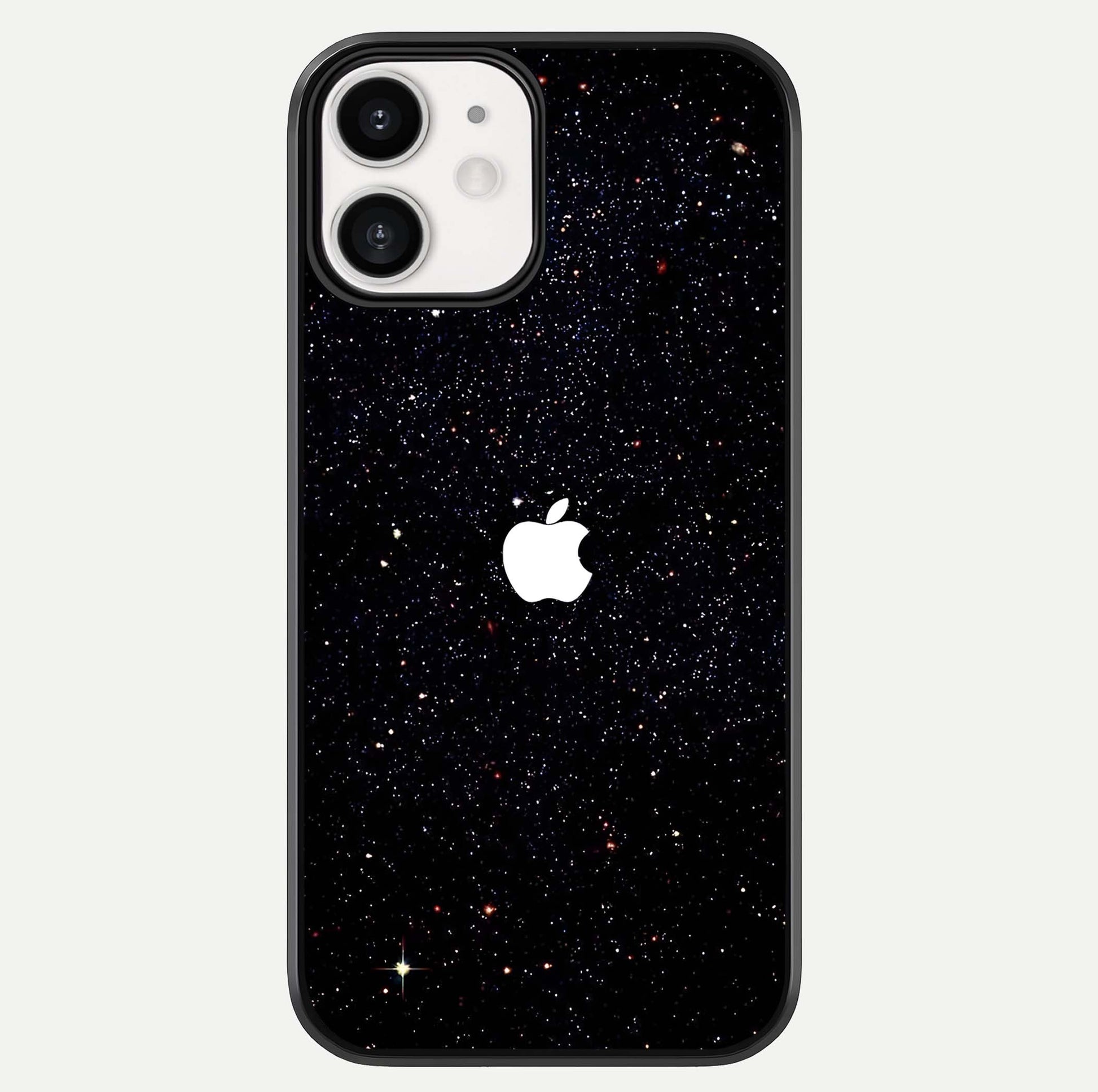 Starry Apple Galaxy Glass Case For iphone-12 by Custom World