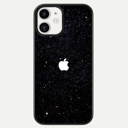Starry Apple Galaxy Glass Case For iphone-12 by Custom World