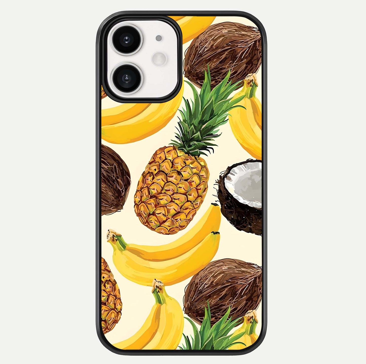 Tropical Fruit Mood Glass Case For iphone-12 by Custom World