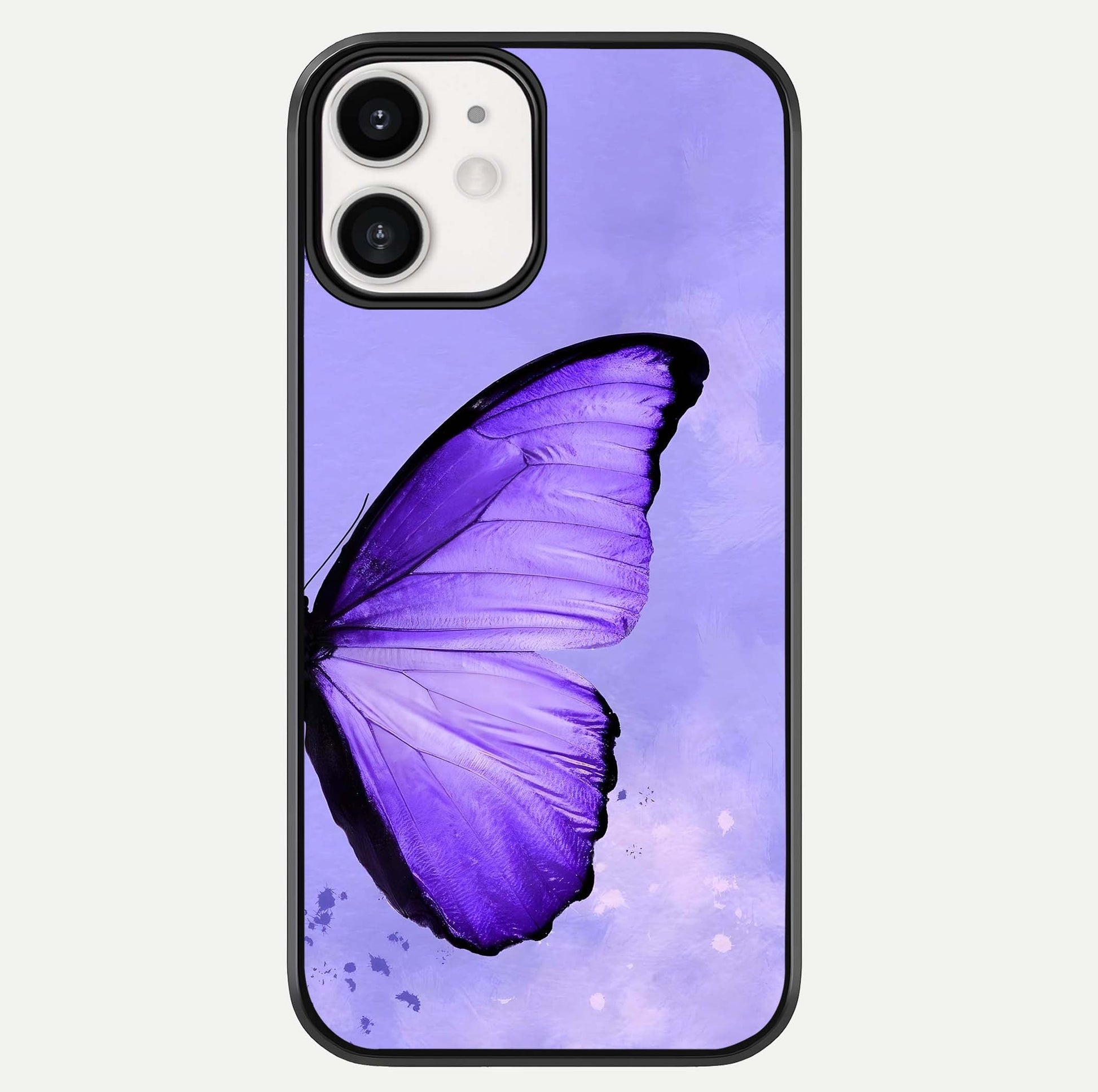 Violet Dream Wing Glass Case For iphone-12 by Custom World