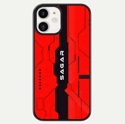 Voltage Rise CYBERPUNK Custom Name Glass Case For iphone-12 by Custom World