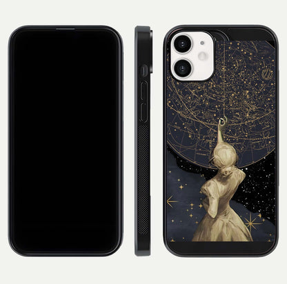 Taylor Swift Girl Glass Case for iPhone 12 Mini front & back layout showing clean edge and vivid print