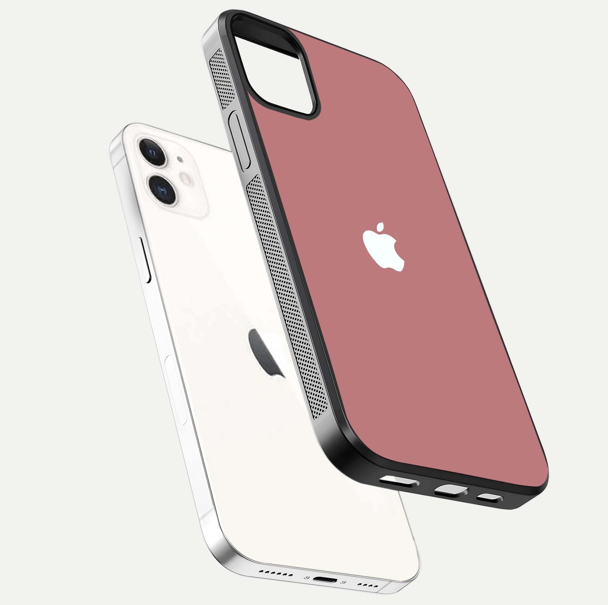 Apple Harmony Glass Case for iPhone 12 Mini floating dual view capturing reflective texture and premium protection