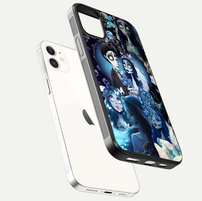 Butterfly Ghost Soul Glass Case for iPhone 12 Mini floating mockup showcasing spirit-like butterfly detail and gloss