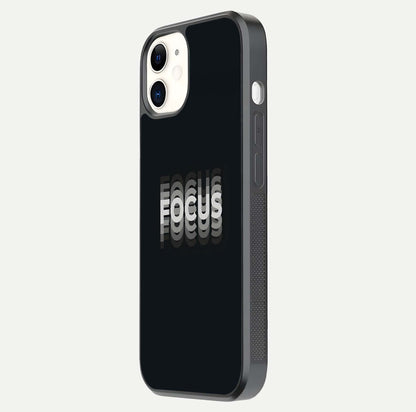 Mono Focus Vision Glass Case for iPhone 12 Mini side-angle image showing smooth reflection and minimal tones