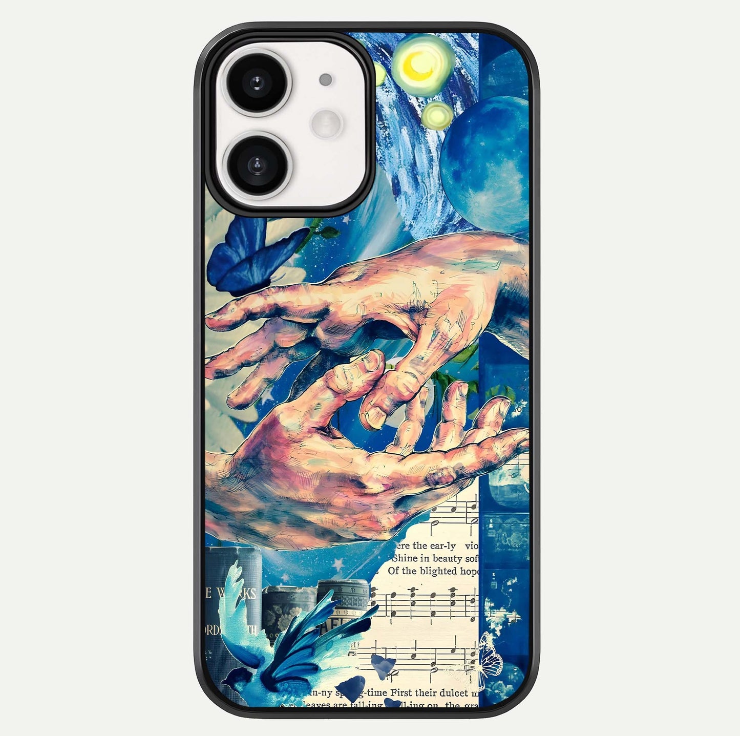 Aesthetic Divider Glass Case For iPhone 12 Mini by Custom World