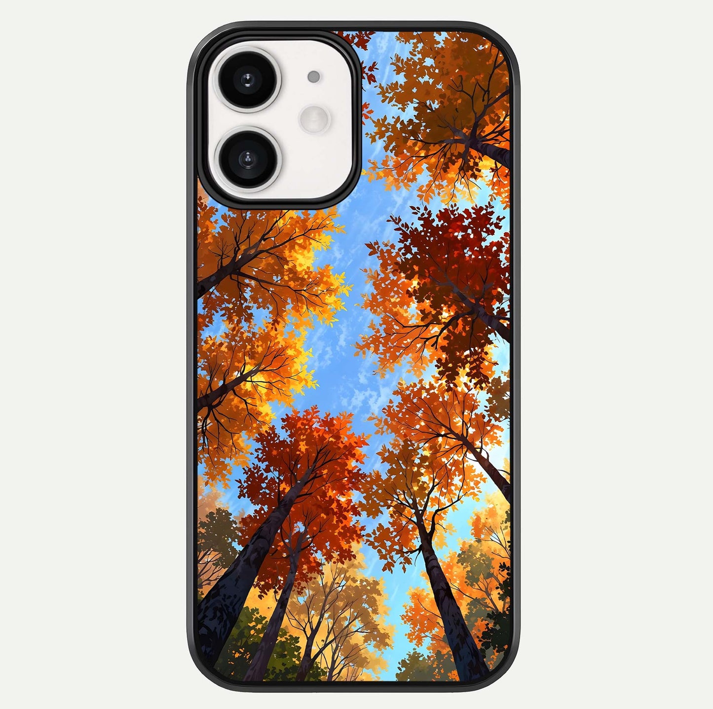 Autumn Sky Rise Glass Case For iPhone 12 Mini by Custom World