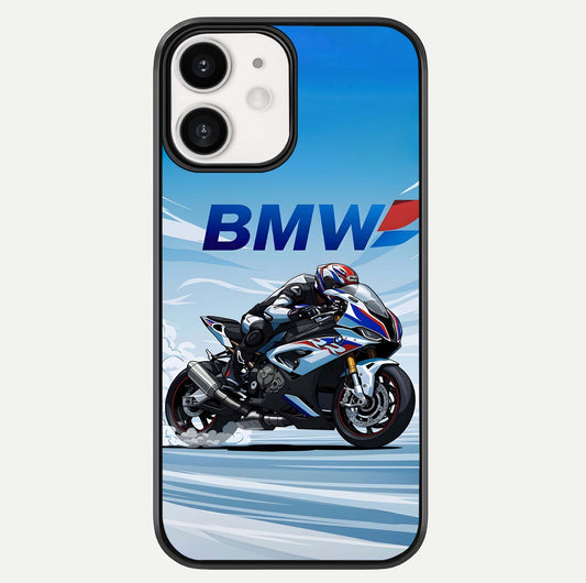 BMW Power Drift Glass Case For iPhone 12 Mini by Custom World