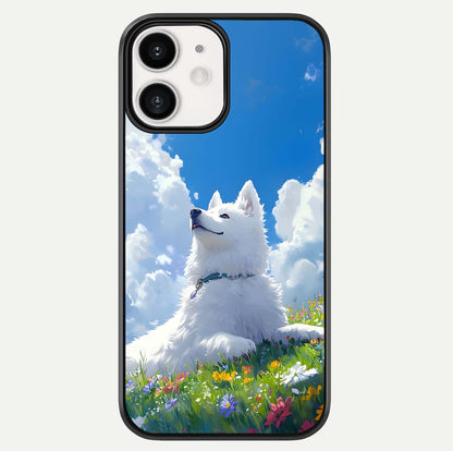 Blissful Cloud Pup Glass Case For iPhone 12 Mini by Custom World