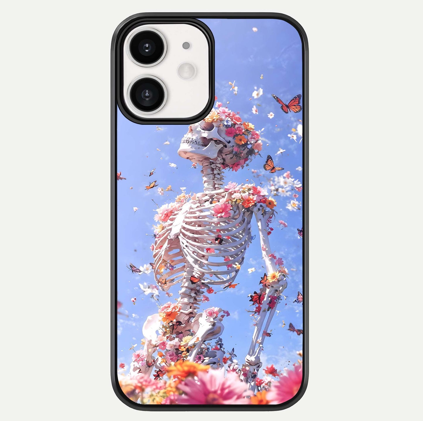 Bloom Beyond Bones Glass Case For iPhone 12 Mini by Custom World