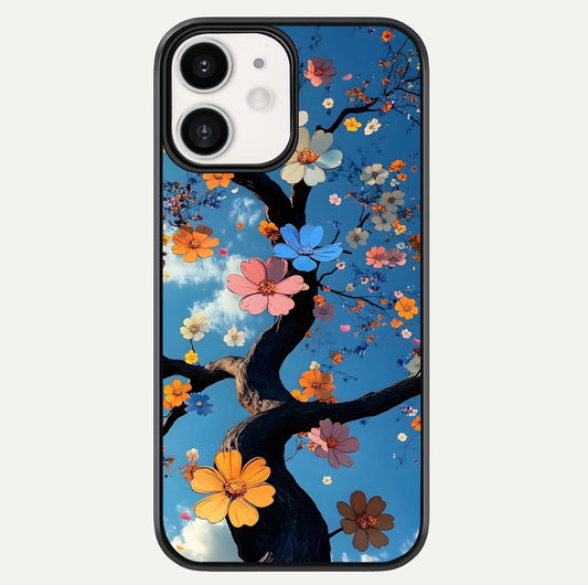 Blossom Dream Sky Glass Case For iPhone 12 Mini by Custom World