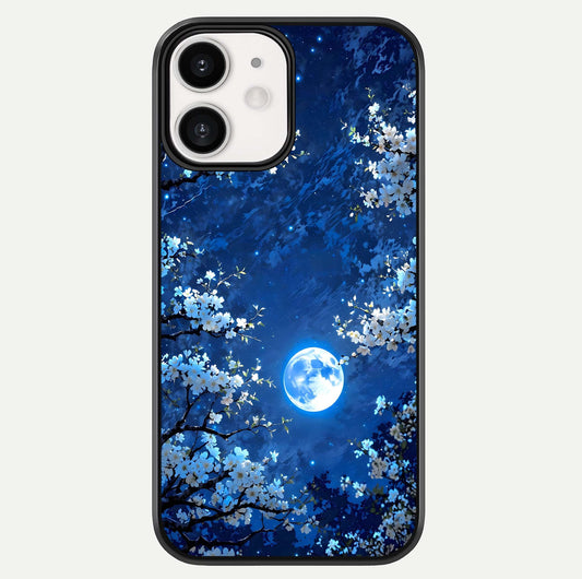 Blossom Moonlight Sky Glass Case For iPhone 12 Mini by Custom World