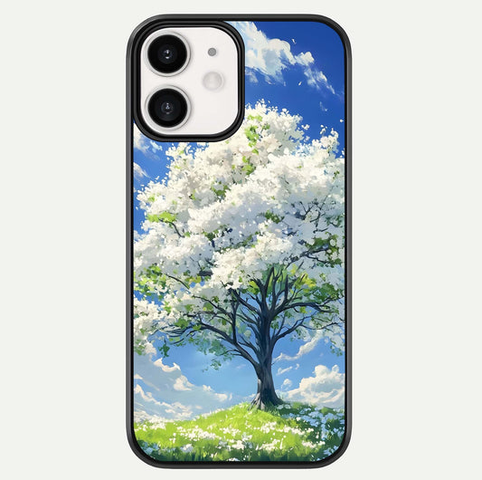 Blossom Sky Serenity Glass Case For iPhone 12 Mini by Custom World