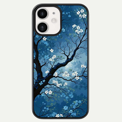 Blue Tree Serenity Glass Case For iPhone 12 Mini by Custom World
