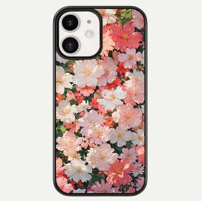 Blush Bloom Field Glass Case For iPhone 12 Mini by Custom World
