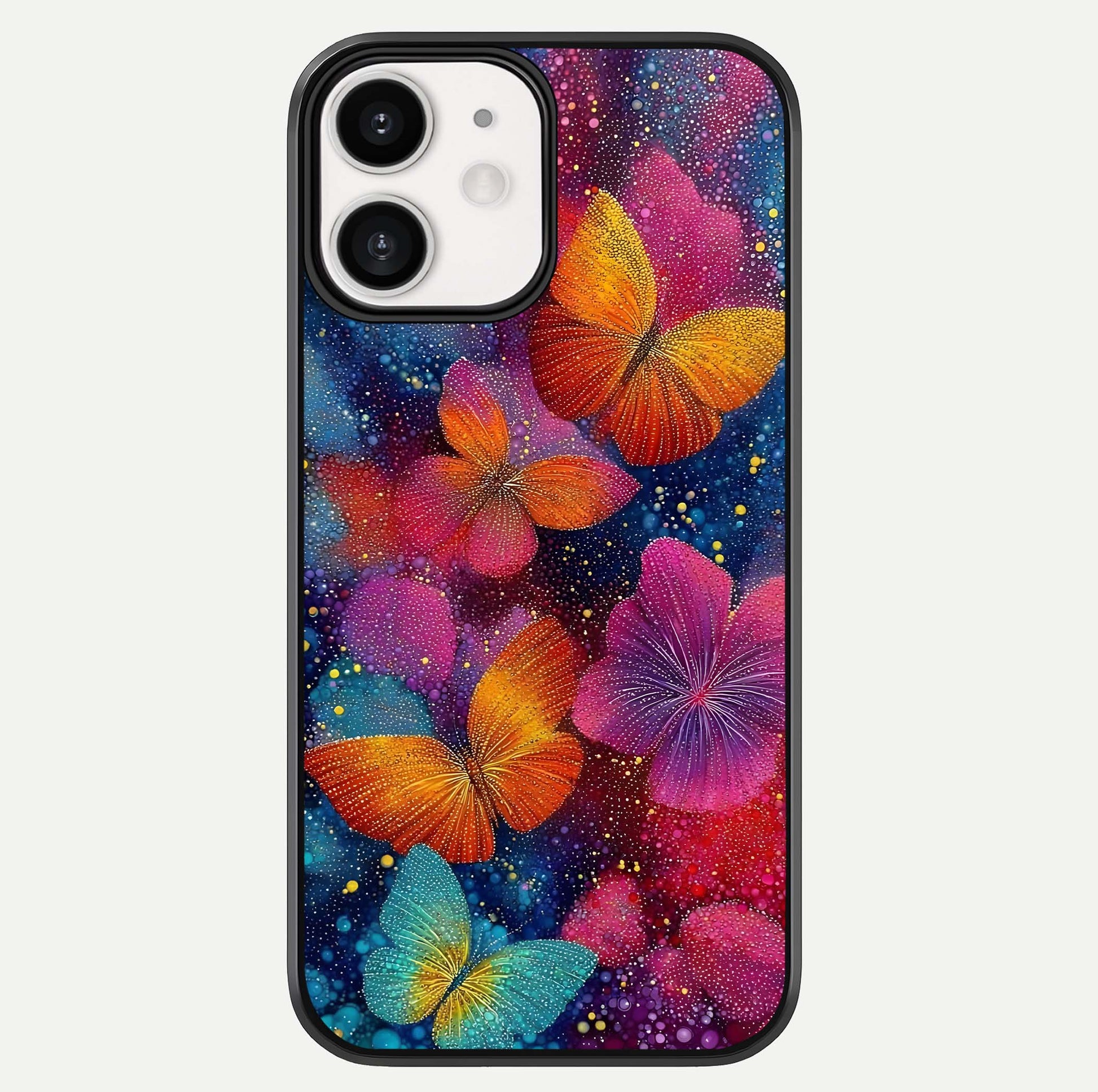 Butterfly Dream Mist Glass Case For iPhone 12 Mini by Custom World
