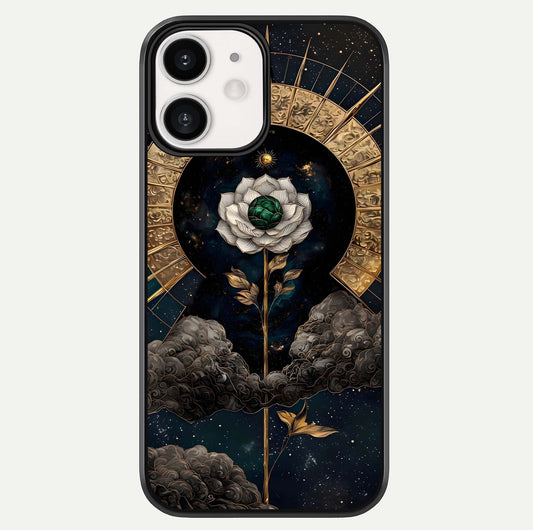 Celestial Lotus Morang Glass Case For iPhone 12 Mini by Custom World